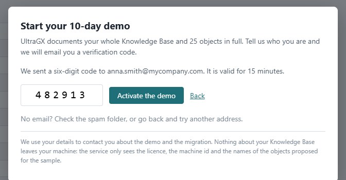 Verification code step
